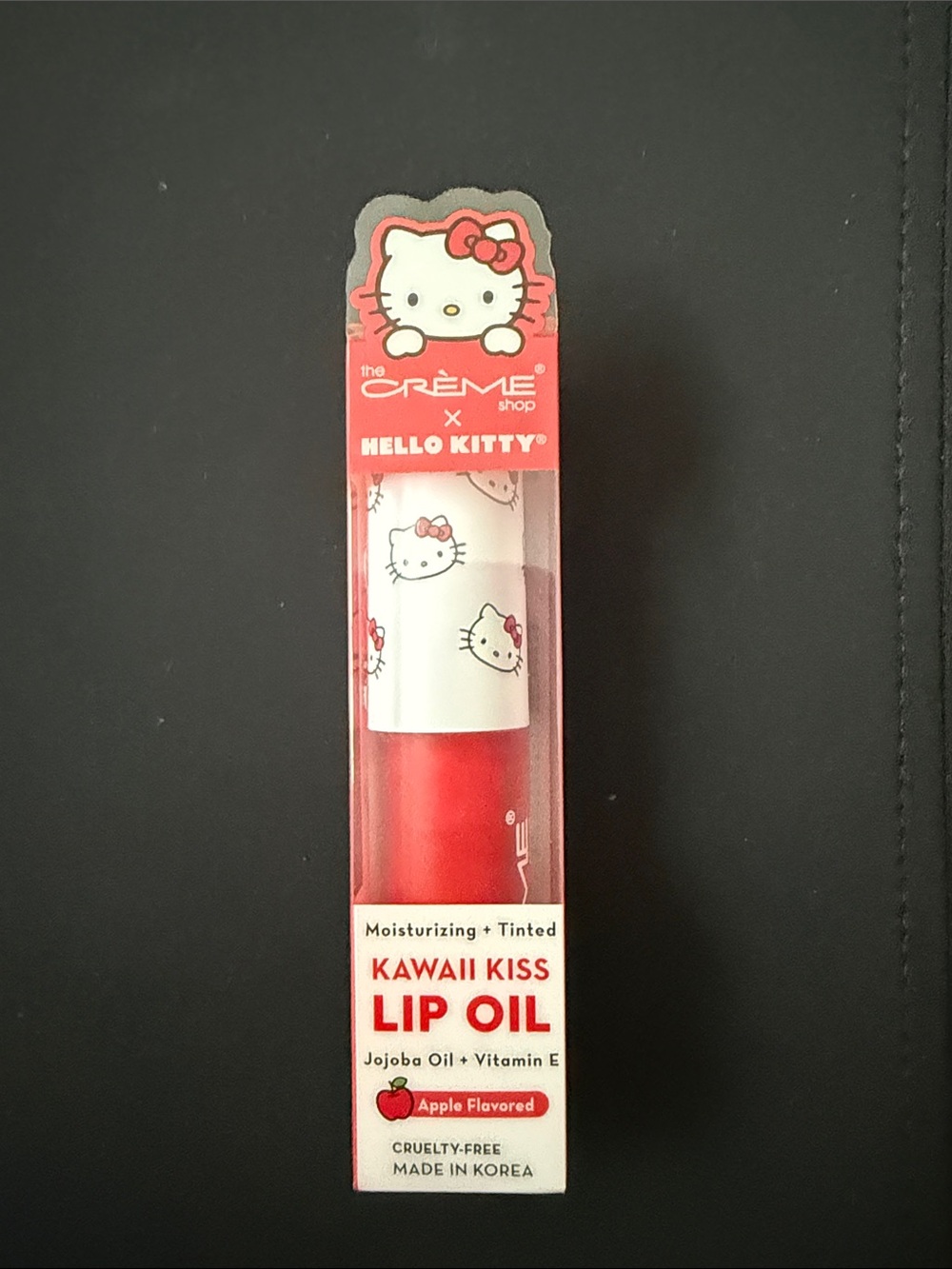 NWT The Crème Shop x Hello Kitty Kawaii Kiss Lip Oil - Apple Falvored
